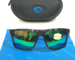 Costa Sunglasses Lido 06S910407 Matte Wetlands Tortoise with Green Mirro... - $130.68
