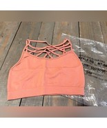 Zenana Outfitters Criss Cross Front Ash Rose Unlined Women’s Bra Size Sm... - $269.17 MXN