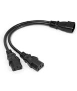 IEC Splitter UPS Server Y Splitter C14 to 2 x C13 Power Extension Cable Pro - $16.51 CAD