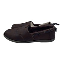 Bobs Skechers Chill Luxe Flat Lined Brown Shoes Slip On Casual Womens Si... - $39.59