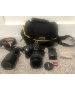 nikon d3000 dslr camera + Nikon ED18-55mm+Focal MC Auto Zoom 80-200mm Bag - $359.35 CAD