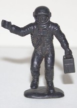 Galaxy Laser Team 2&quot; Black Astronaut Star Patrol 1 PVC Toy 1978 Tim Mee ... - £2.74 GBP