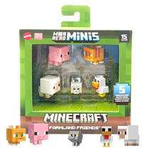 Minecraft Mob Head Minis Farmland Friends 1&quot; Figures Mint in Box - $16.88