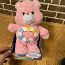 Care Bear Hopeful Heart Pink Heart Rainbow Jumbo Plush 12” Stuffed Animal 2019 - £17.69 GBP