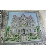 N. Erlanger Blumgart Vtg Fabric 1996 Victorian Village Houses Sue Wall 4... - $14.21 CAD