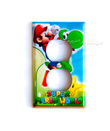 SALE NOW Super Mario riding green yoshi electrical power outlet cover wa... - €13,50 EUR