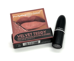 MAC Macximal Silky Matte Lipstick 617 Velvet Teddy MINI .05oz Authentic - £10.87 GBP