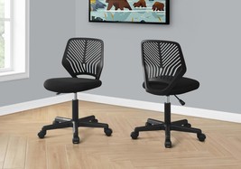 Modern Ergonomic Black Mesh Office Chair - Adjustable Swivel - $105.99