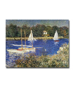 The Bassin at Argenteuil by Monet Gallery-Wrapped Canvas Giclee (24 in x... - £114.66 GBP