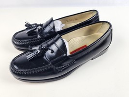 Cole Haan Men&#39;s Tassel Loafers Dress Shoes Size 9.5 D Leather Black Classic - £29.27 GBP