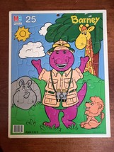 Barney and Friends Safari 25 Piece Cardboard Puzzle Milton Bradley - $14.00