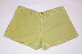 Women&#39;s juniors corduroy shorts by LEI Jeans size 9 lime green - $4.00