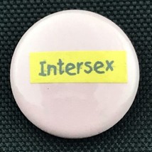 Intersex  Pin Button Pin back LGBTQ Intersexual Pride - $17.18