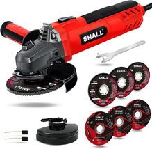 7.5Amp 4-1/2 Inch 12000 RPM Angle Grinder with 2 Guards, 3 Cutting Wheel... - $59.99