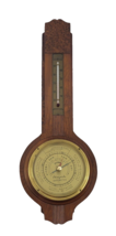 1950`s Airguide Ainslie Mahogany Pendant Wall Barometer Weather Station ( RARE ) - £30.54 GBP