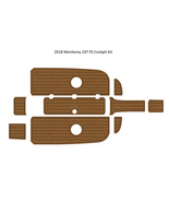 2018 Monterey 197 FS Cockpit Pad Boat EVA Foam Faux Teak Deck Floor Mat ... - £511.98 GBP
