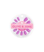 Olive &amp; June Press-On Nails M Oval Petal Shimmer Purple 42ct Size M - $14.49 CAD