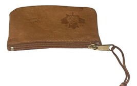 VTG Tilley Deerskin Leather Coin Purse Quebec Canada Zip Pouch Wristlet New image 6