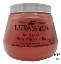 Ultra Sheen Johnson Product With Tea Tree Oil Hair and Scalp Treatment 8 oz - £23.80 GBP