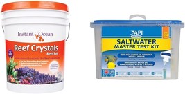 Reef Crystals Salt For Reef Aquariums Bundle With Api 550-Test Saltwater... - $85.99