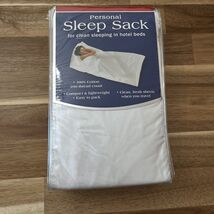Personal Sleep Sack White 200 Thread Count 42”x93” Travel Fresh For Hote... - $25.49 CAD