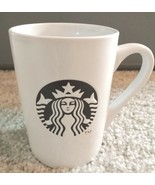 Starbucks 2013 White Siren Mermaid Logo Black Embossed 10 oz Coffee Mug ... - $6.76