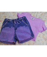 VINTAGE JM Originals NY Denim Short Set Tie-Dyed Rhinstone 2Pc CUSTOM Gi... - €21,79 EUR