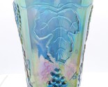 Indiana Blue Colony Harvest Grape Tumbler Drinking Carnival Glass - $8.99