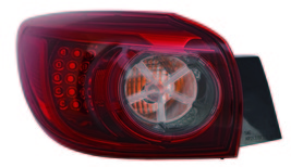 MAZDA 3 HATCHBACK 2014-2018 LEFT DRIVER LED TAIL LIGHT TAILLIGHT OUTER - £149.74 GBP