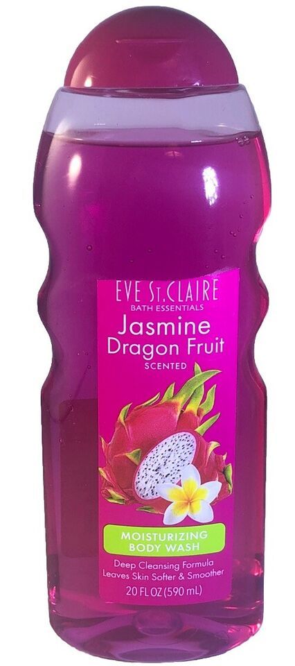 Eve St Claire Bath Essentials Jasmine Dragon Fruit Moisturizing Body Wash 20oz