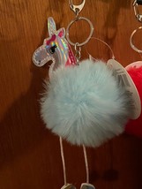 1 Blue Unicorn Puffy Keychains *NEW* vv1 - $7.99