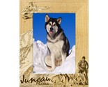 Juneau Alaska Dog Sledding Laser Engraved Wood Picture Frame Portrait (5... - $30.99