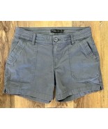 prAna “Tess” Organic Cotton Shorts Women&#39;s 4 / 27 Gray Stretch Outdoor EUC - $40.70 CAD