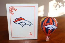 Danbury Mint 2003 Denver Broncos Christmas Ornament Hot Air Balloon w/ Box + Tag - £75.06 GBP