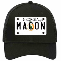 Macon Georgia Novelty Black Mesh License Plate Hat - £23.17 GBP