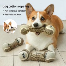 Pet Dog Toys For Large Small Dogs Toy Interactive Cotton Rope Mini Dog Toys Ball - £10.57 GBP