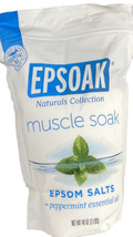 Epsoak Epsom Salt 3 lbs. - Muscle Soak Bath Salts w/ Peppermint Essential Oil - £22.16 GBP