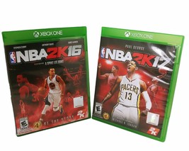 NBA 2k17 &amp; NBA 2k16 (Microsoft Xbox One) lot of 2 - £18.91 GBP