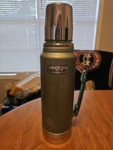 Vintage Aladdin Stanley Vacuum Thermos 32 oz Quart Model A-944DH Green S... - €14,45 EUR