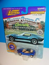 Johnny Lightning Classic Customs Corvette Sting Ray III Blue w/ Rubber Tires - £4.65 GBP