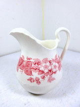 Wedgwood Pink Bramble Tea Creamer Pitcher Fine China Dish England Flowers Leaves - £15.65 GBP