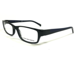Anthony Munoz Foundation Eyeglasses Frames T4 2001 BLACK Navy Blue 54-18... - $46.53