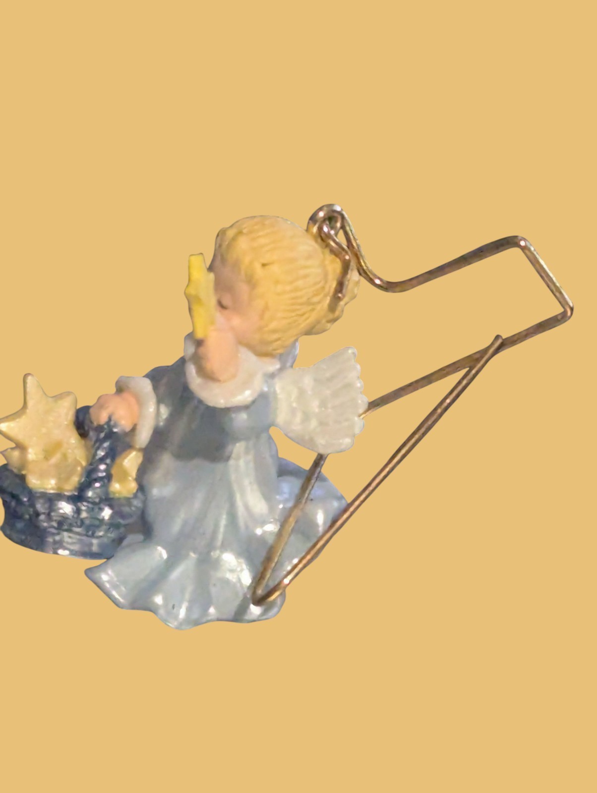 Vintage Little Star Bringer 1989 Angel Hallmark Ornament Keepsake Hand Crafted  Item image 4