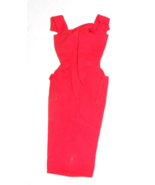 Vintage Barbie Fashion Sheath Sensation red Dress #986 (1961-1964) gold ... - £22.86 GBP