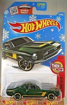 2016 Hot Wheels Target Snowflake #105 Then and Now 5/10 &#39;68 SHELBY GT500 Green - $9.75