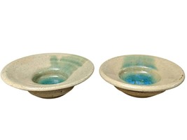 Ishmael Soto(1932-2017) Austin Texas Studio Pottery Candle Bowls - £60.88 GBP