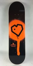 An item in the Sporting Goods category: BLUEPRINT skateboards deck 8.25” RARE quality Spray Heart Black Orange