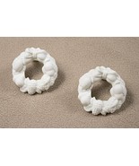LOT 2 PARTYLITE WHITE CHRISTMAS WREATH CANDLE RINGS HUGGERS CUFFS CLIMBE... - €6,86 EUR