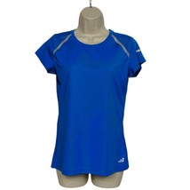 BCG Womens Activewear Tee Shirt Size Small Blue Scoop Neck Short Sleeve - $19.80