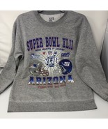 Super Bowl XLII 2008 Arizona Patriots vs Giants Gray Sweatshirt  Size S ... - $1,298.31 MXN